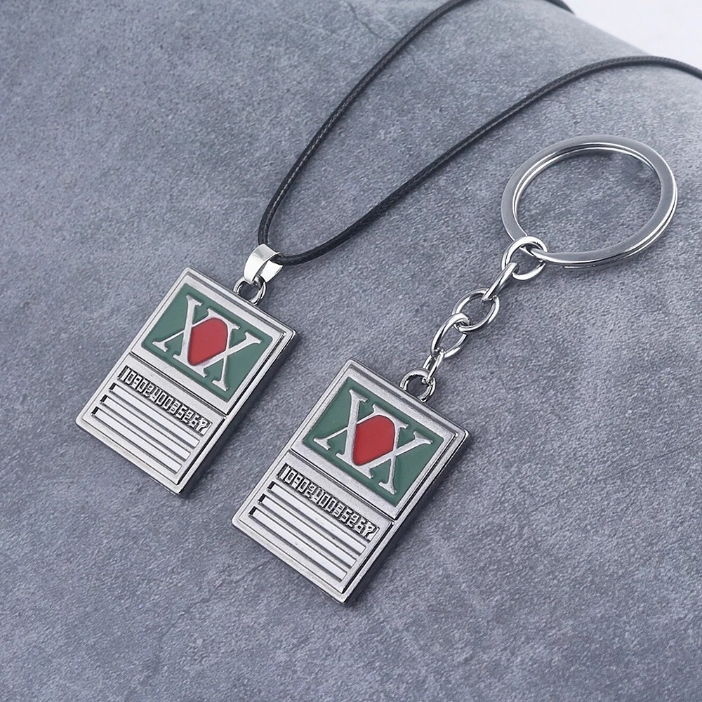 Anime Hunter x Hunter Keychain GON FREECSS License Pendant Key Chain for Women Men Car Keyring Jewel
