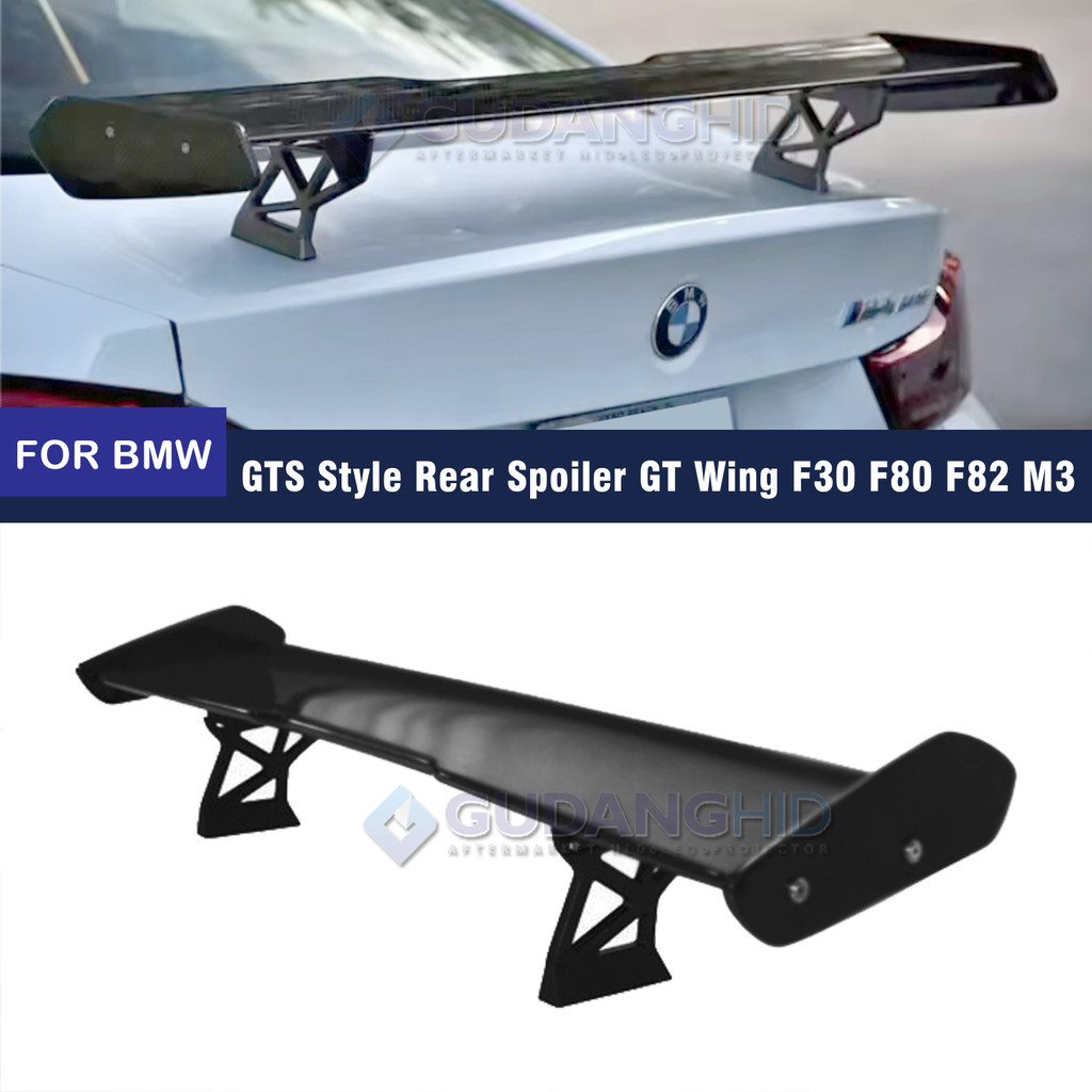 GTS Style Rear Spoiler GT Wing Spoiler BMW F30 F80 F82 M3 Black Gloss Carbon Taiwan
