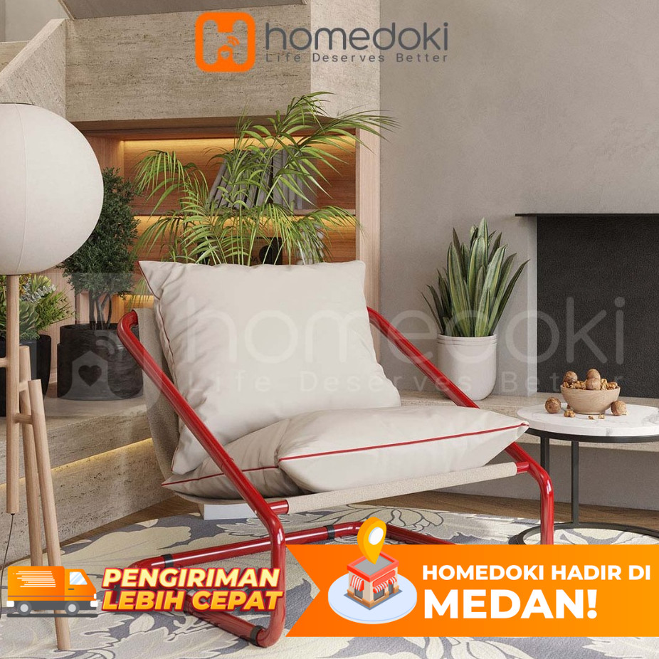 Homedoki Sofa/Kursi Santai/Kursi Santai Teras/Kursi Sofa/Sofa Single