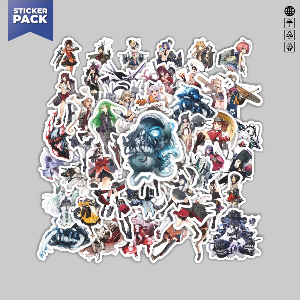 

[100PCS]Stiker Pack Stiker Anime Game Series Kantai Collection Character 4 Aesthetic Vinyl Anti Air Dekorasi Sticker Laptop Buku Journal Koper Helm Casing HP Gitar Helm Skateboard