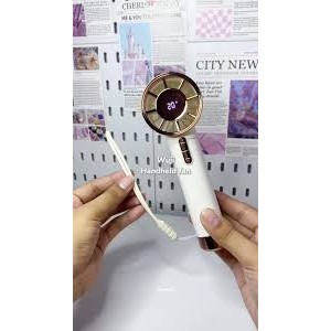 ATS KIPAS GENGGAM WUJI HANDHELD FAN / KIPAS ANGIN TURBO 100 SPEED DIGITAL FAN COOLER DS1013