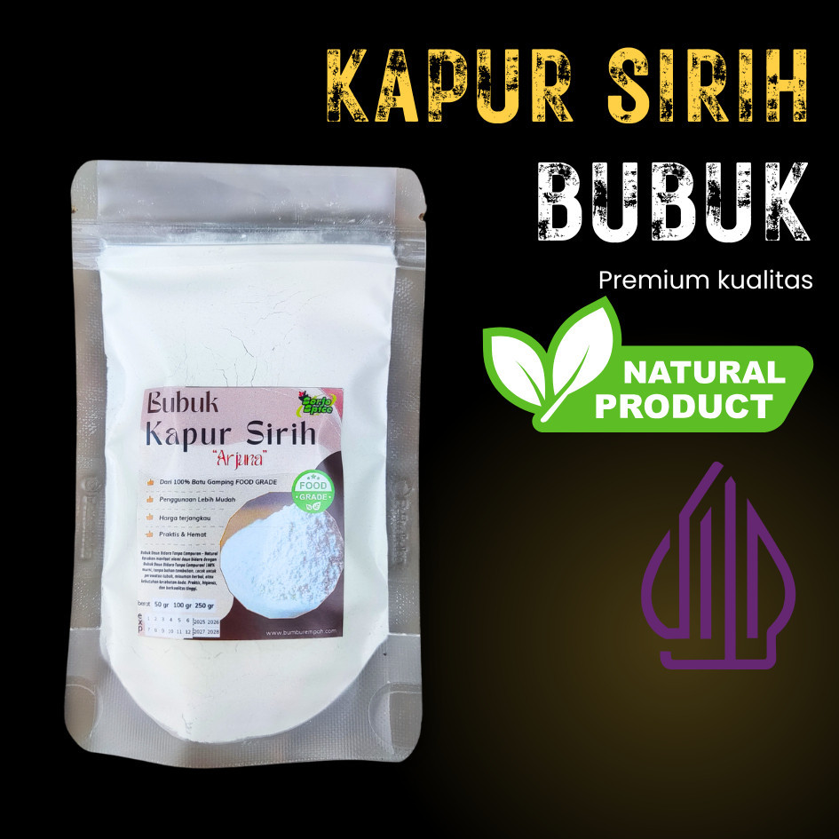

AHS - Kapur Sirih 250 Gram – Kualitas Makanan (Food Grade), Aman & Serbaguna