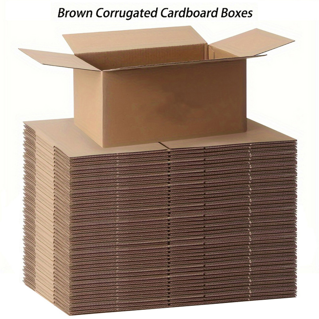 

Mailing Shipping Boxes, 7.87x4.13x5.31inches, Brown Corrugated Cardboard Mailer Box With Lids, Single Wall, 32Lb/sq inch,