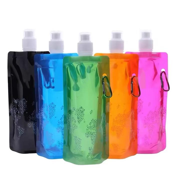Terbaru TL0175 Bottle Drink Vapur Tempat Botol Minum 1/2 0.5 liter Lipat Camping Hiking Traveling Pr