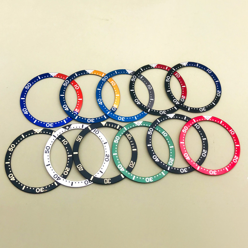 39mm Seiko SKX 6105 Bezel Insert Turtle Bezel ring fits NH35 NH36 6105 Turtle Watch cases Replace ma