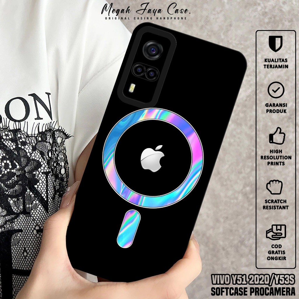 Case Hp VIVO Y51 2020 / VIVO Y53S - Softcase Hp VIVO Y53S / VIVO Y51 2020 Motif Logo Magsafe - Casin