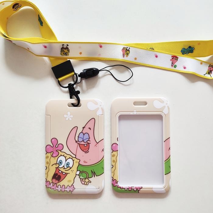 

BEST~[Terlaris] AKKY02 ID Card Holder Name Tag Lanyard Kalung Kartu Kartun Spongebob Patrick - Kode C