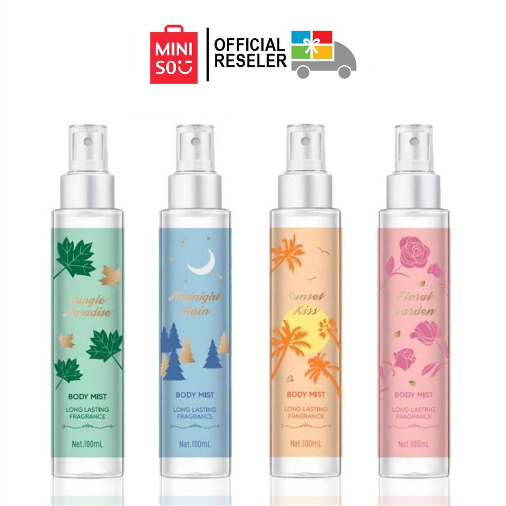Miniso Body Mist 100ml / Midnight Rain / Jungle Paradise / Floral Gard