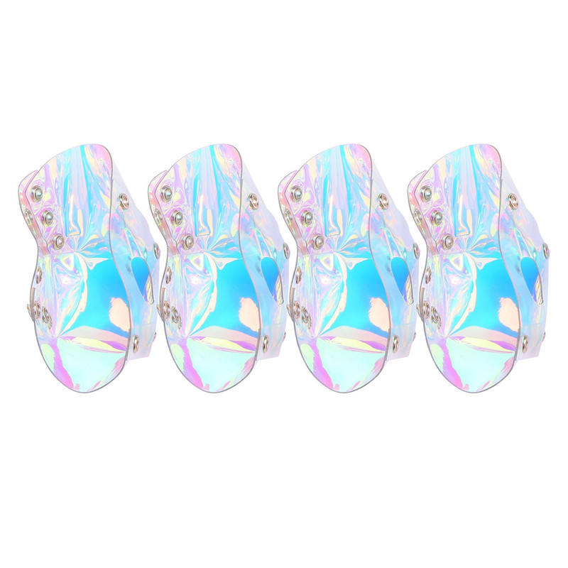 New 4Pcs Skate Toe Guards Vegan Faux PVC Roller Skate Toe Caps Shoe Shield Toe Protector Roller Skat