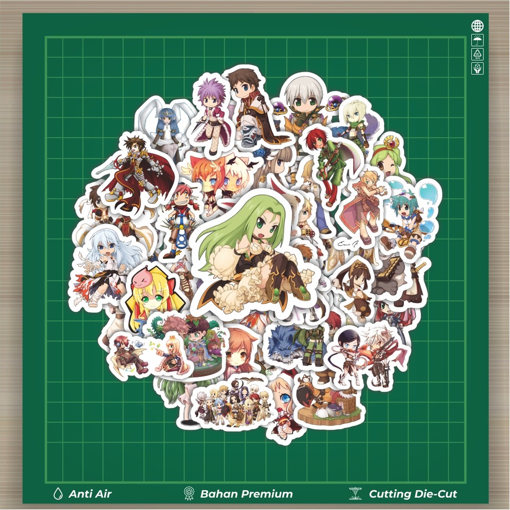 

HOT 50 PCS STIKER Stiker Game Series Ragnarok Online Game Chibi Character Stiker Fashion Cars Decal Dingin Kartu Album Custom Vinyl Anti Air- Sticker Aesthetic Buku Journal Koper Casing HP Tablet Laptop Helm Motor Botol Minum