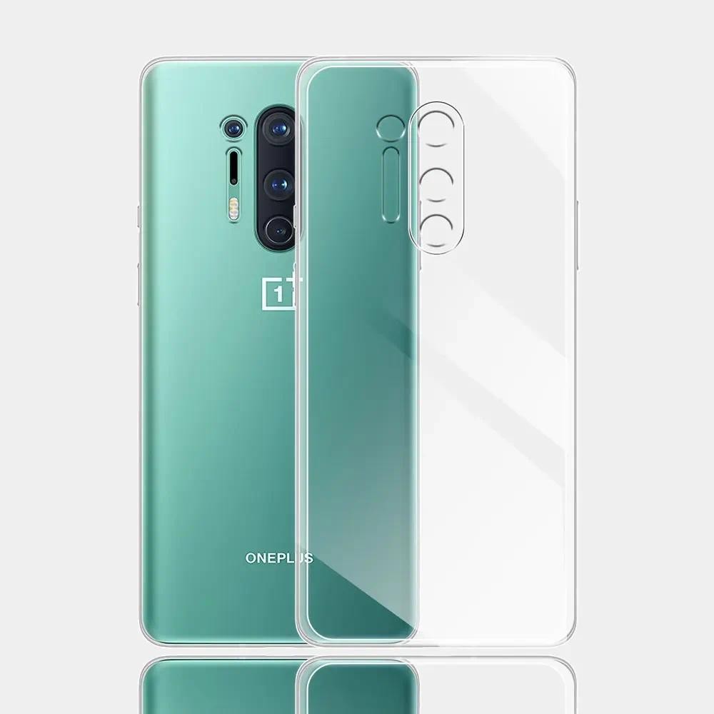 For OnePlus 8 8Pro Case Ultra Thin Silicone Soft Clear Back Cases Cover For OnePlus 8 Coque For OneP