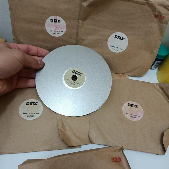 dmx asah batu akik 6" #400 / diamond wheel asah batu dmx grit 400 -smt