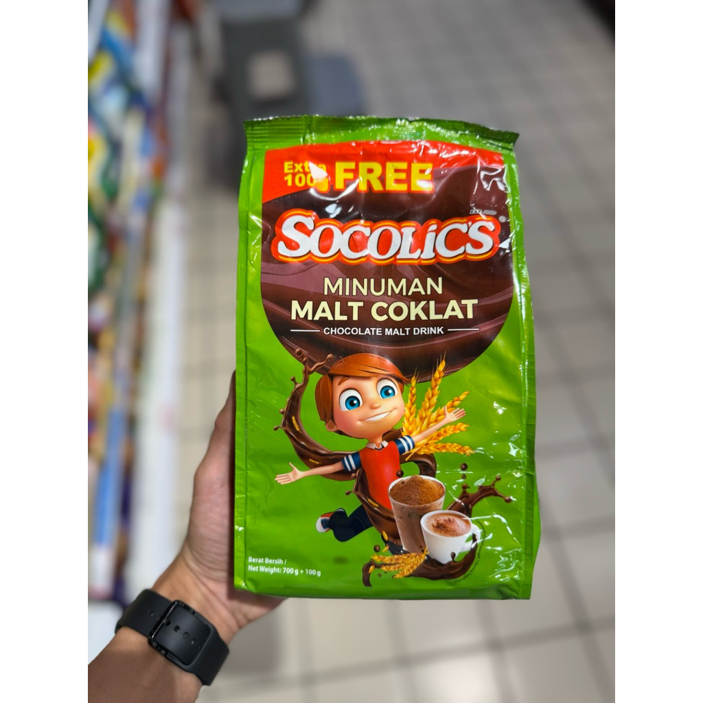 

socolics chocolate malt drink 1.6kg / 700gr / 400gr / 200gr & minuman cokelat malt