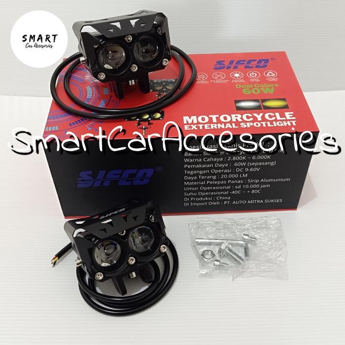 Lampu Tembak Led Mini Projie SIFCO 2 Mata 3 Mata