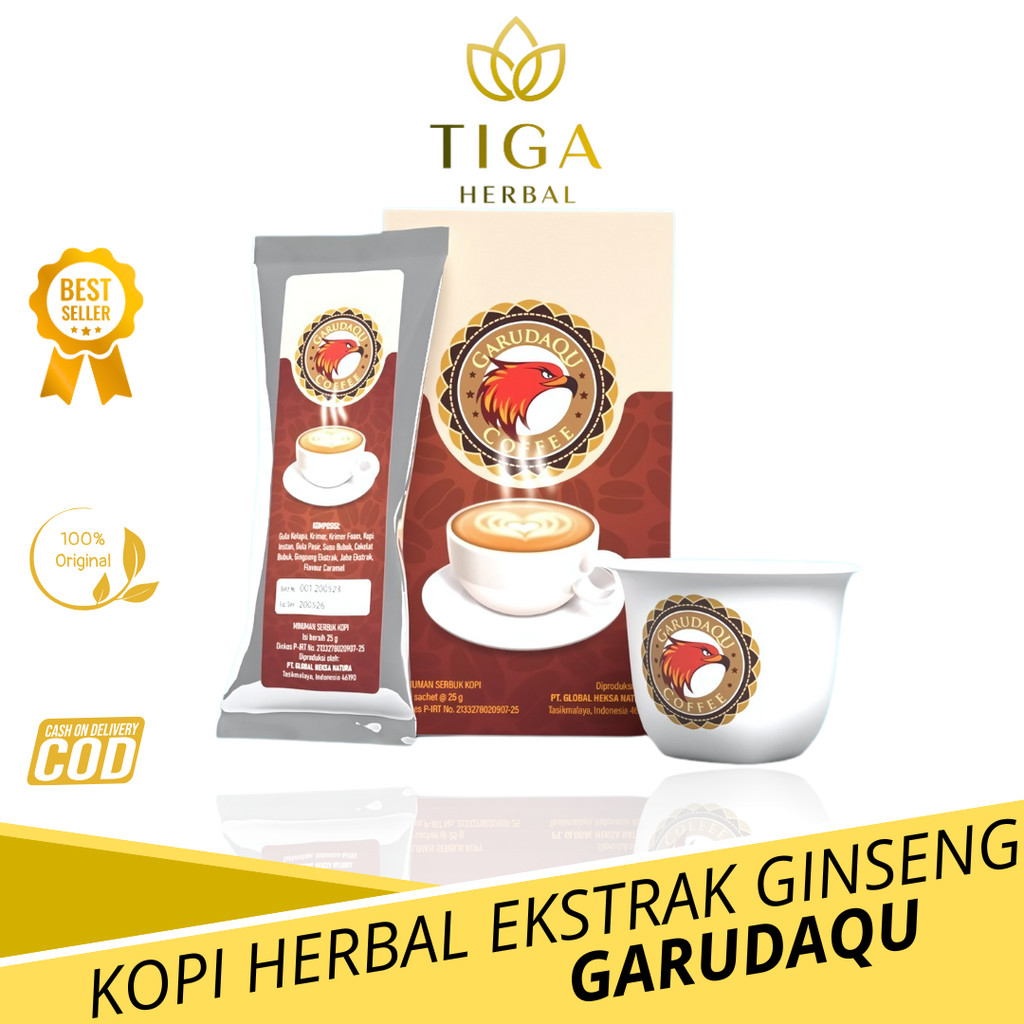 

Kopi Herbal Garudaqu Ekstrak Ginseng Untuk Stamina & Aman Di Lambung
