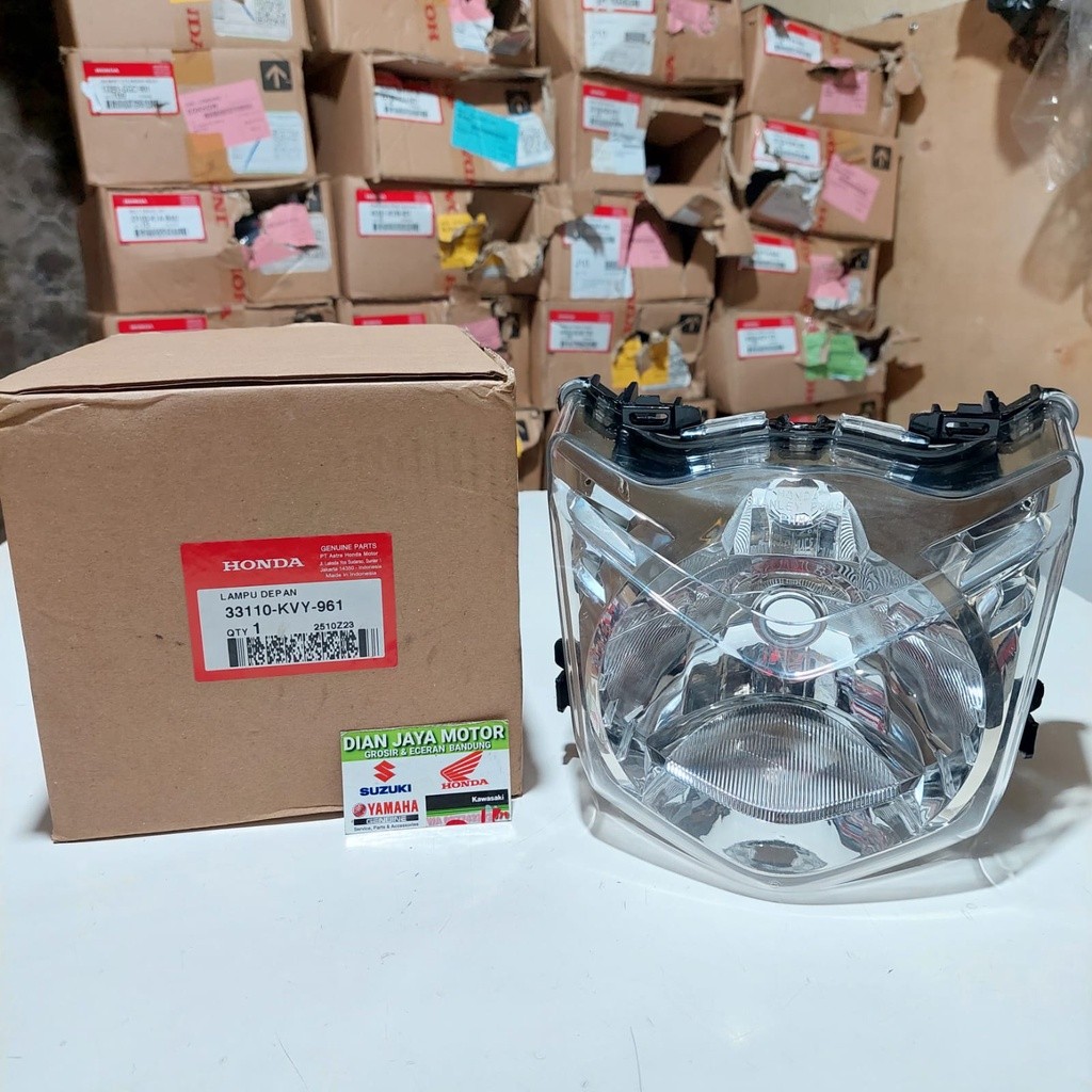 DROG.SHOP Reflektor Lampu Depan Honda Beat Karbu 2008-2011 Kode Part 33110-KVY-961 ORIGINAL AHM