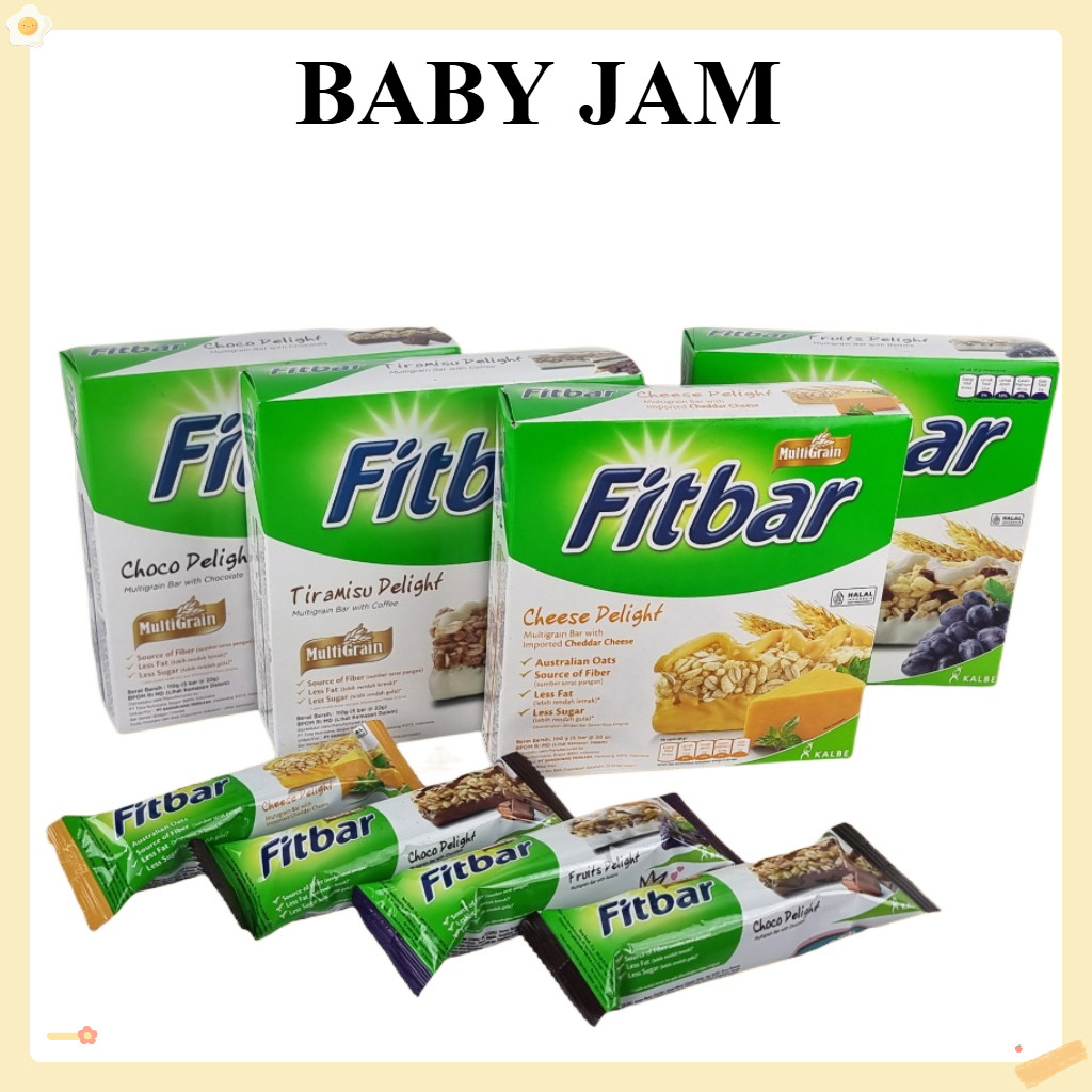 

Fitbar Coklat 1 Box 12pcs Pilihan Rasa Fruit Buah Delight Tiramisu Dan Cheese Keju Baby Jam