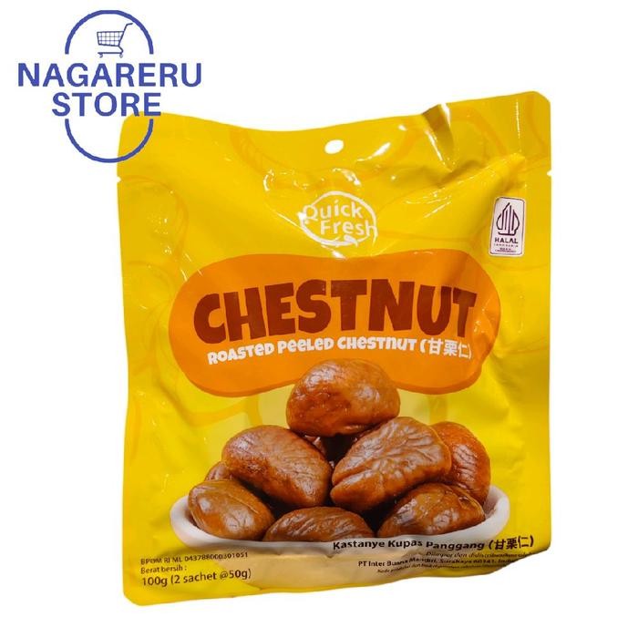 

Quick fresh chestnut toasted peeled chestnut (kastanye kupas panggang) 100gr