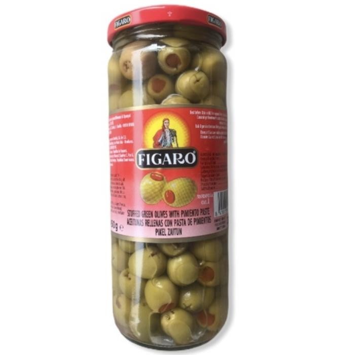 

Buah Zaitun Hijau / Figaro Stuffed Green Olive 450 gr / Pickles