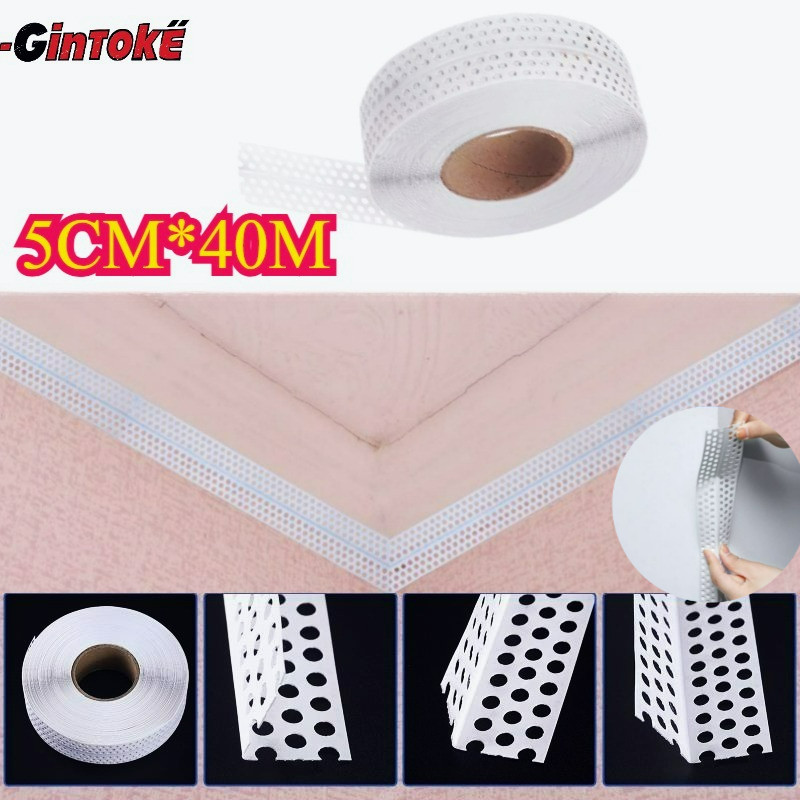 5CM*40M/Roll PVC Corner Bead/ PVC Corner Bead/ Sudutan Tembok PVC Corner Bead/PVC Presisi Partisi Di