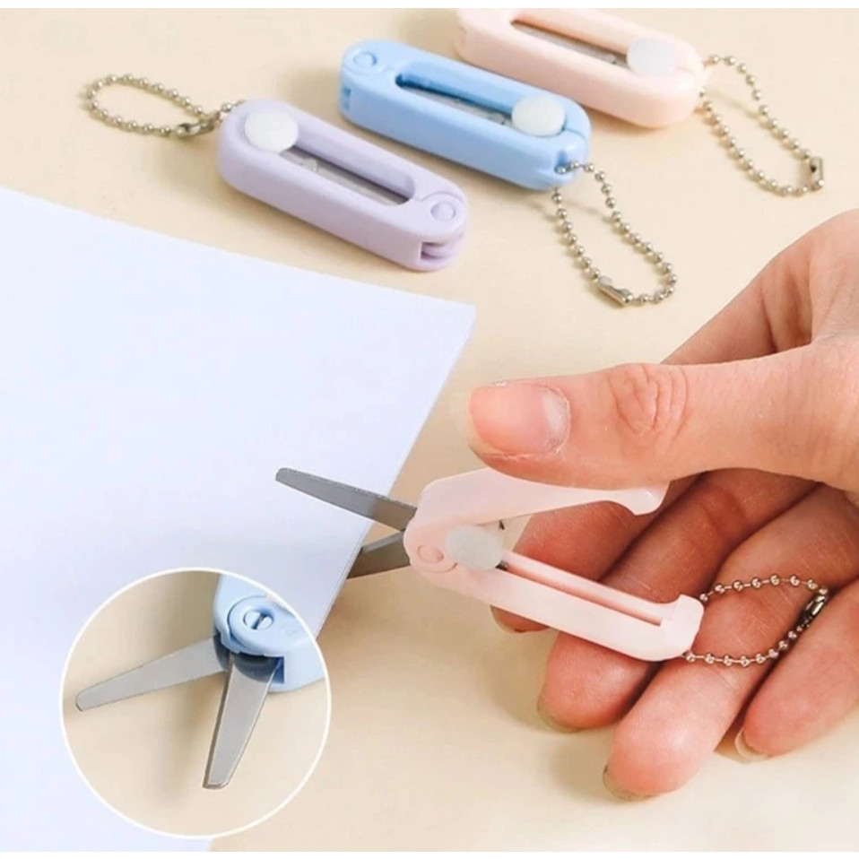 

MV mv66 Gunting Lipat mini Portable tarik Stainless Steel Retractable Mini