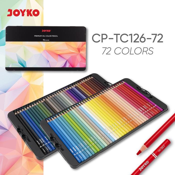 

Sale JOYKO Premium Oil Color Pencil Pensil Warna CP-TC126 - 72 Warna Tbk