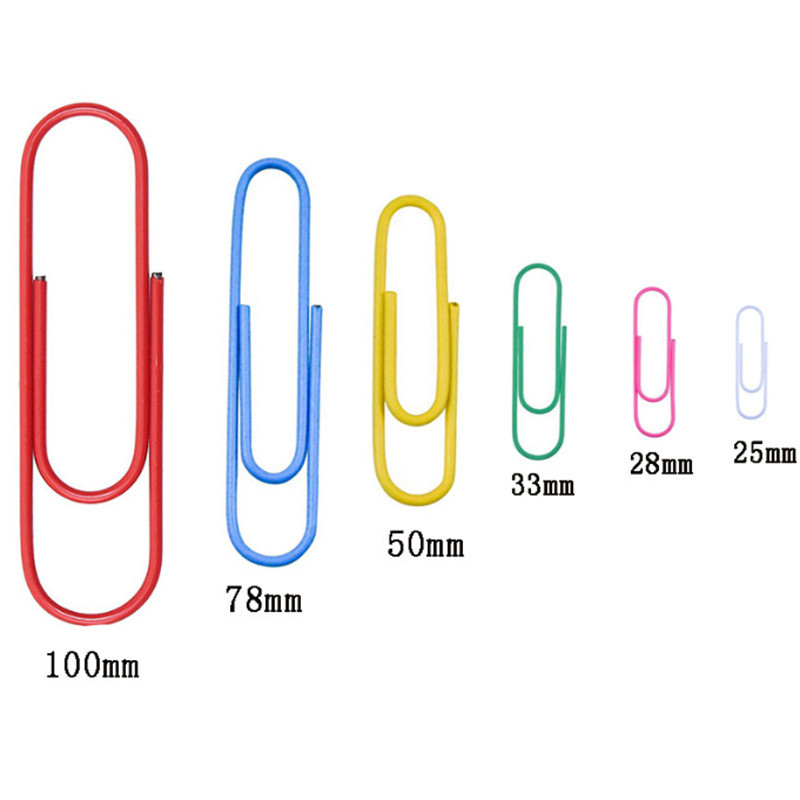 

10Pcs/lot 100mm Metal Big Paper Clips Large Colorful Notes Classified Clips Bookmark Student Stationery School Office Supplies