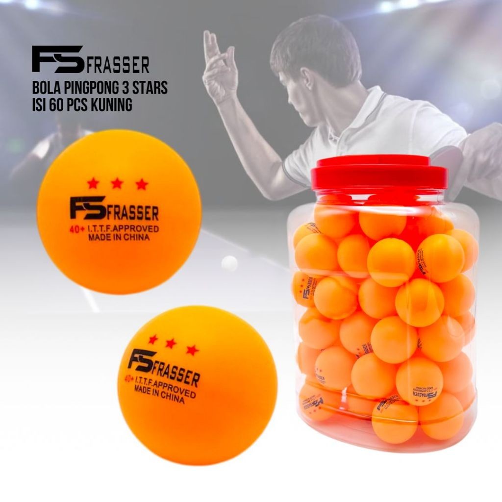 Frasser Bola Pingpong Bola Tenis Meja ABS  BLPP 01 ZMG