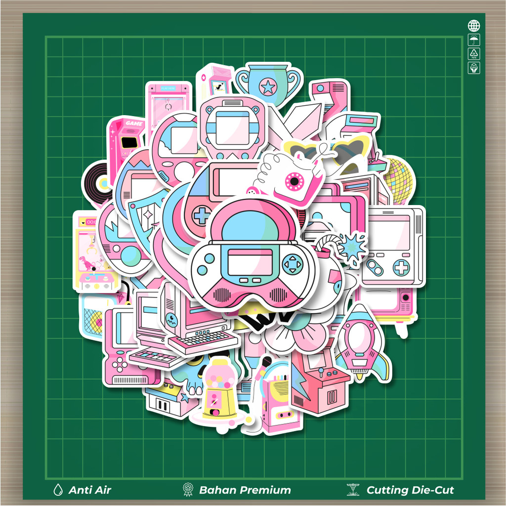 

HOT 50 PCS STIKER Stiker Pastel Gaming Mix Stiker Fashion Cars Decal Dingin Kartu Album Custom Vinyl Anti Air- Sticker Aesthetic Buku Journal Koper Casing HP Tablet Laptop Helm Motor Botol Minum