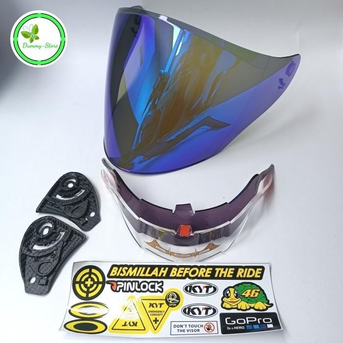 KACA / VISOR VENOM IRIDIUM HELM INK DYNAMIC / DINAMIK | PAKET GANTENG - BLUE, CLEAR