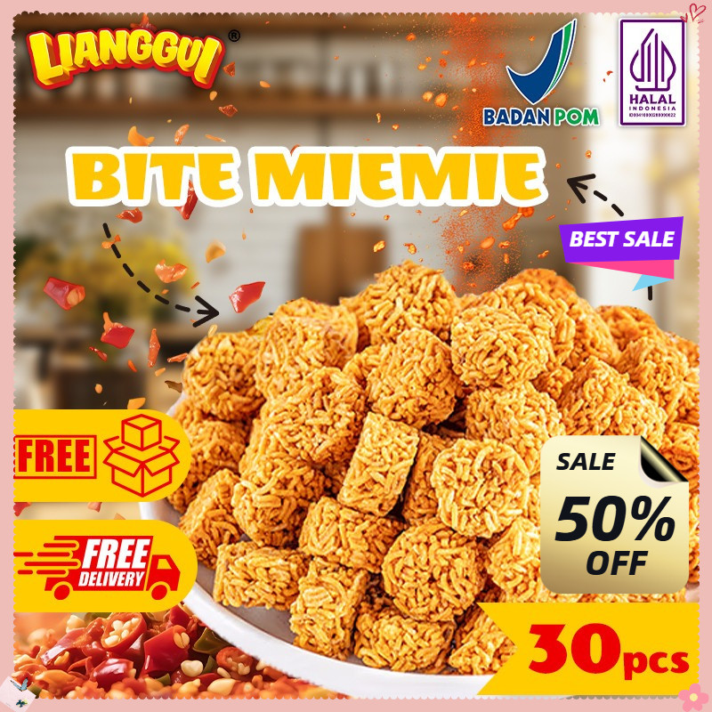

[Pengiriman 24 jam] Lianggui Hlala 30pcs Lianggui Mie Kering Pedas HALAL - Snack Renyah Gurih, Cemilan Kantor & Ngemil Sehat Camilan santai, camilan anak-anak, hadiah hari raya