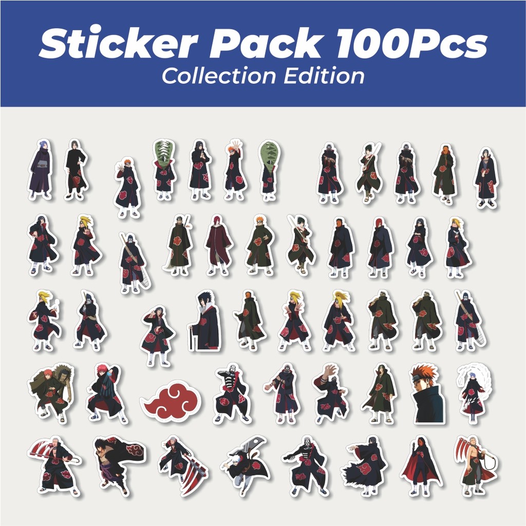 

Hot Stiker Anime Series Naruto Character Akatsuki Lucu Anti Air Stikers Berperekat Waterproof Sticker Decal Buat Motor Helm Buku Journal Koper Casing HP Laptop Botol Minum