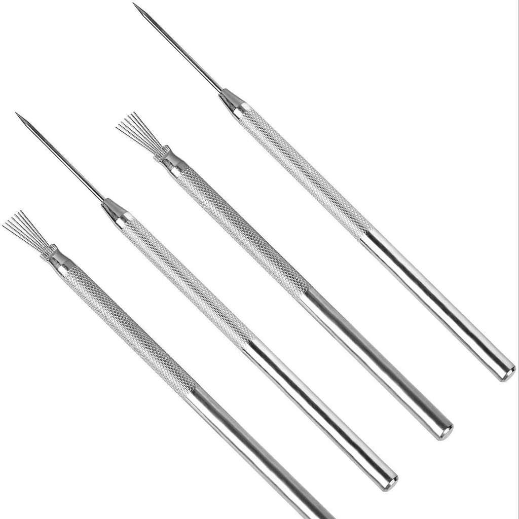 

1/2/6pcs 7 Pins Needles Texture Ceramics Tools Polymer Clay Sculpting Auxiliary Molding Tool DIY Pottery Brush Cake Accessories