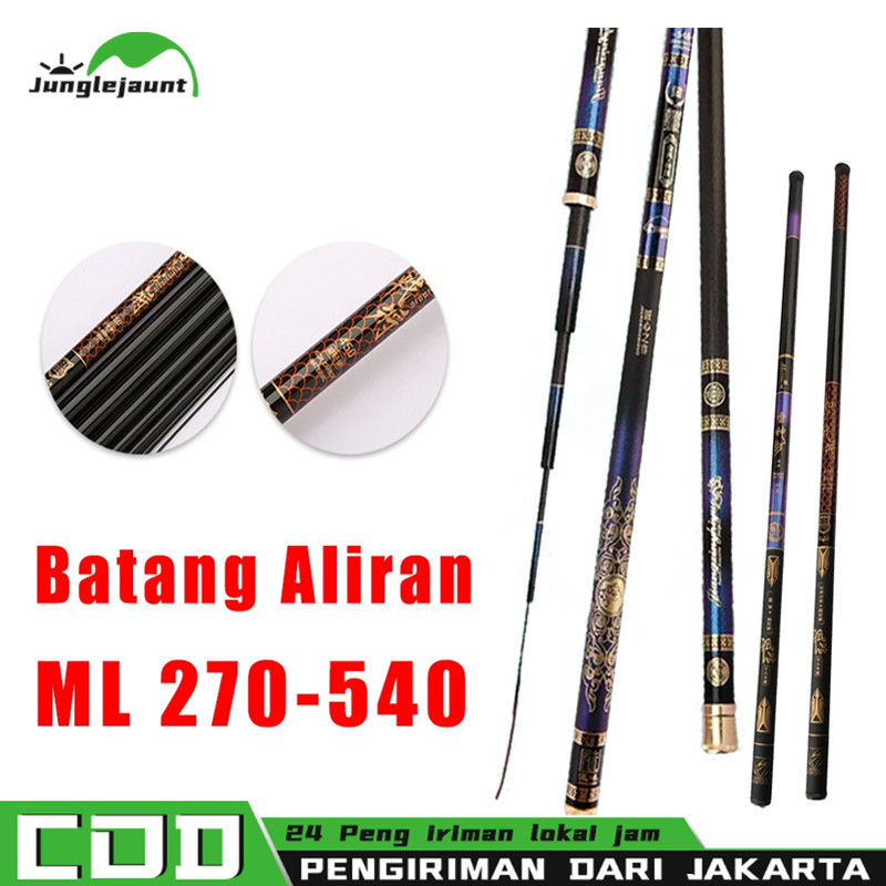 【COD】Joran Tegek Kagawa Batik Hantu Tua Joran 540 Carbon Medium Hard Pancing Tegek Pancing 450 Tegek