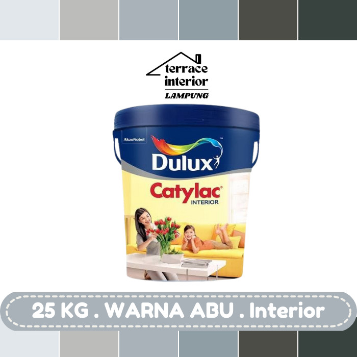 Cat Tembok Dulux Catylac Interior Warna Abu 25KG