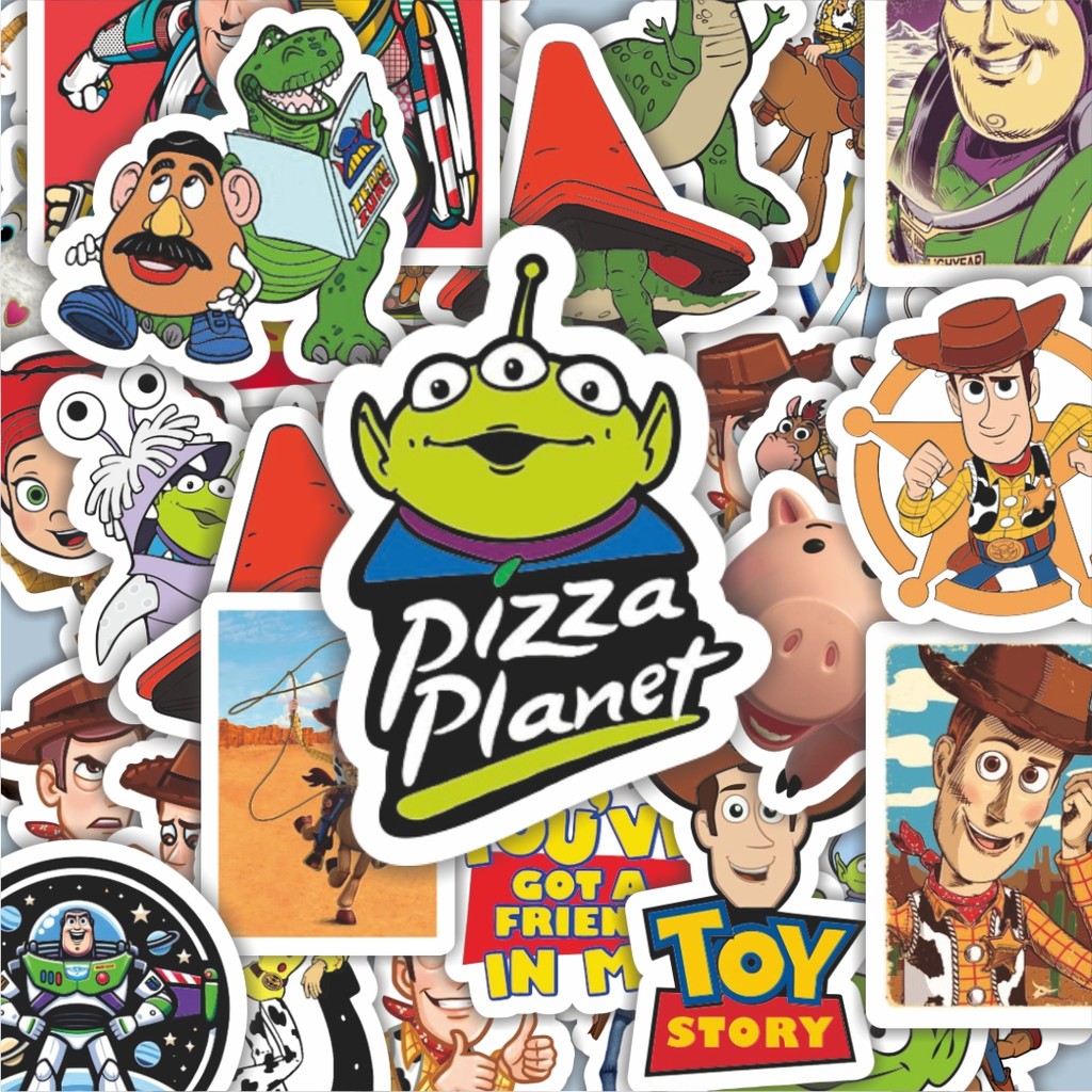 

100PCS Lucu Stiker Disney Series Toy Story Karakter Mix 2 Stiker Aesthetic Stiker Anti Air Stikers Berperekat Waterproof sticker decal buat Motor Helm Buku Journal Koper Casing HP Laptop Botol Minum Hadiah anak
