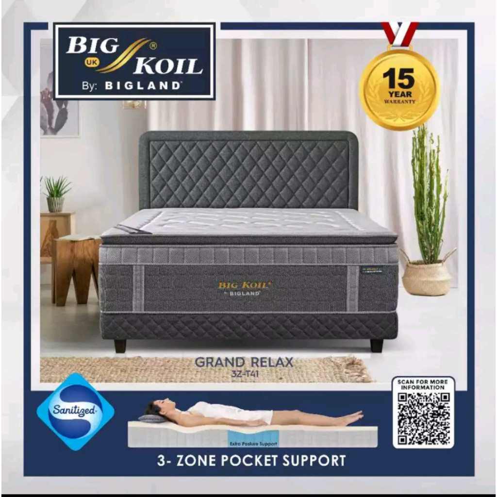 SpringBed Kasur Big Koil GRAND RELAX by Bigland