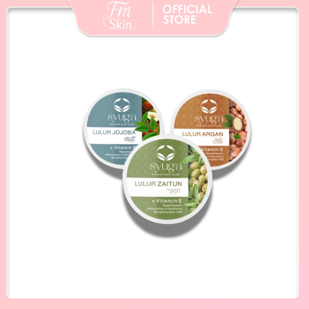 FS - Syuga Lulur 100gr / Scrub Badan Mencerahkan Kulit / Lulur Zaitun Jojoba With Vitamin E
