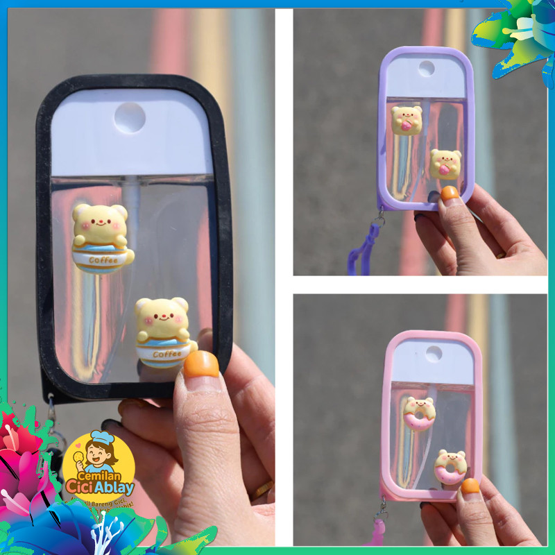 Botol Spray Hand Sanitizer Perfume Karakter Lucu/Spray Holder/Gantungan Spray/Botol Spray Hand Sanit