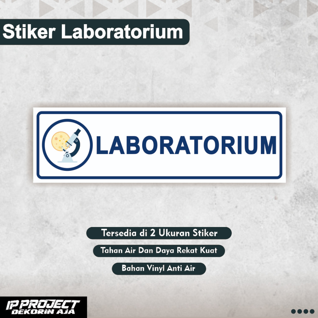 

Stiker Laboratorium / Ruang Laboratorim / Ruang Lab / Stiker Ruang Lab Klinik Rumah Sakit