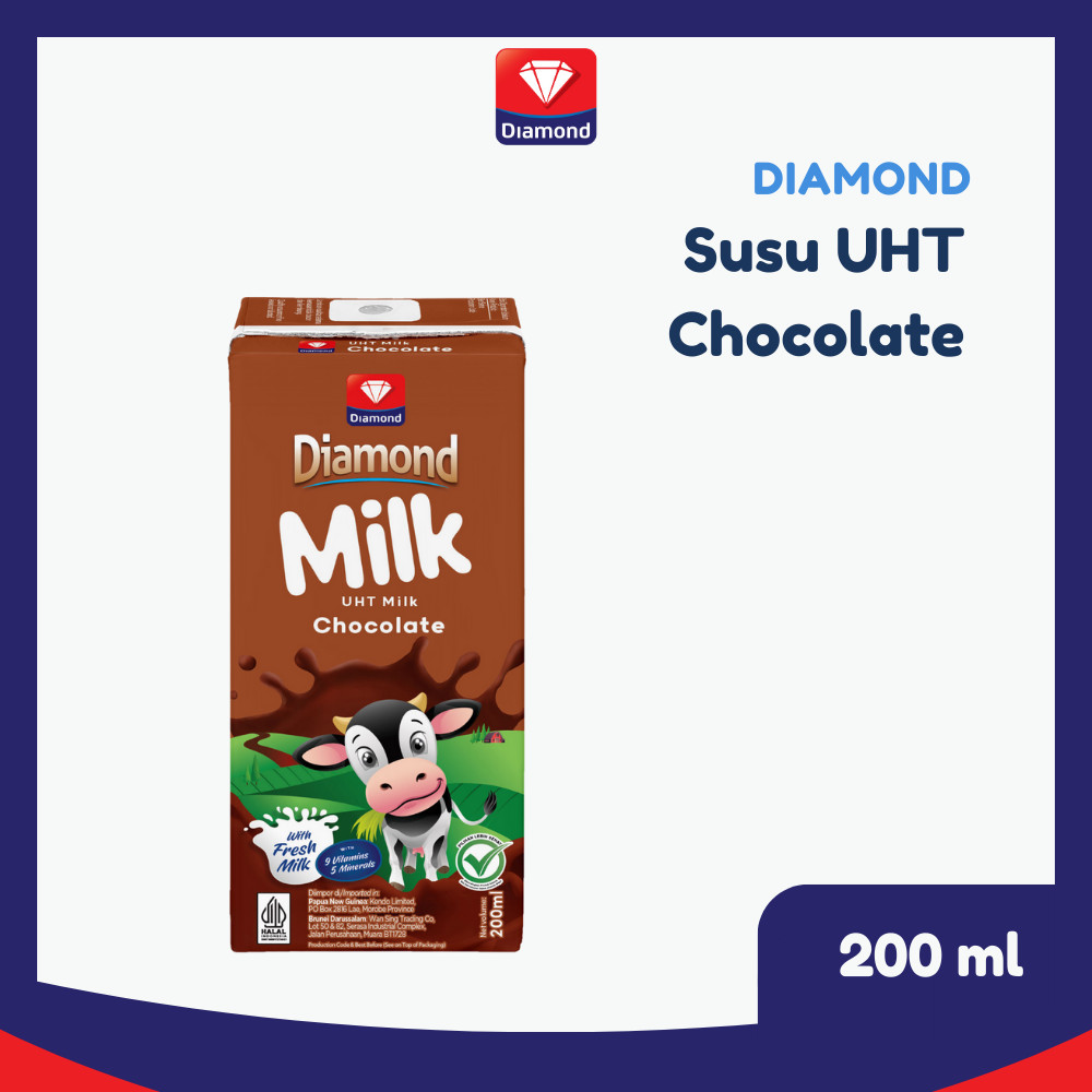 

Diamond Milk Susu UHT Chocolate Sleeve 200 ML