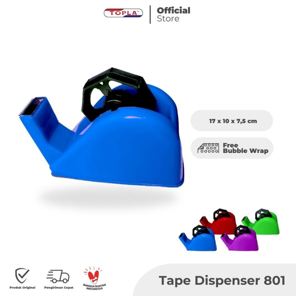 

Tape Dispenser 801 tape cutter pemotong isolasi pita perekat Topla
