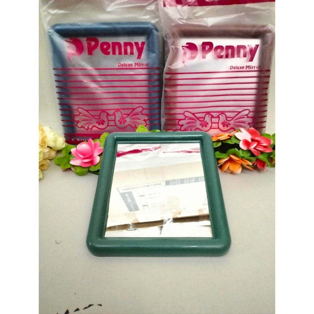 kaca duduk + gantung kotak / kaca rias