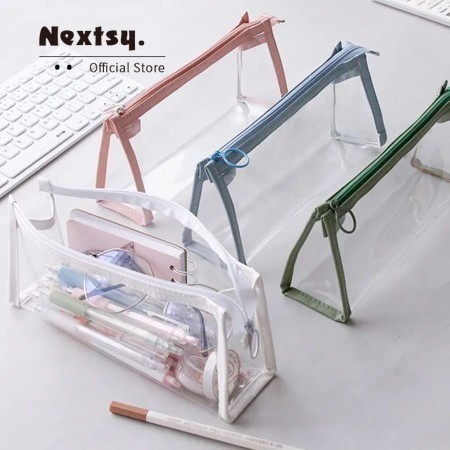 

Nextsy Tempat Pencil Cases Segitiga Transparan Berkapasitas Besar Untuk Pelajar