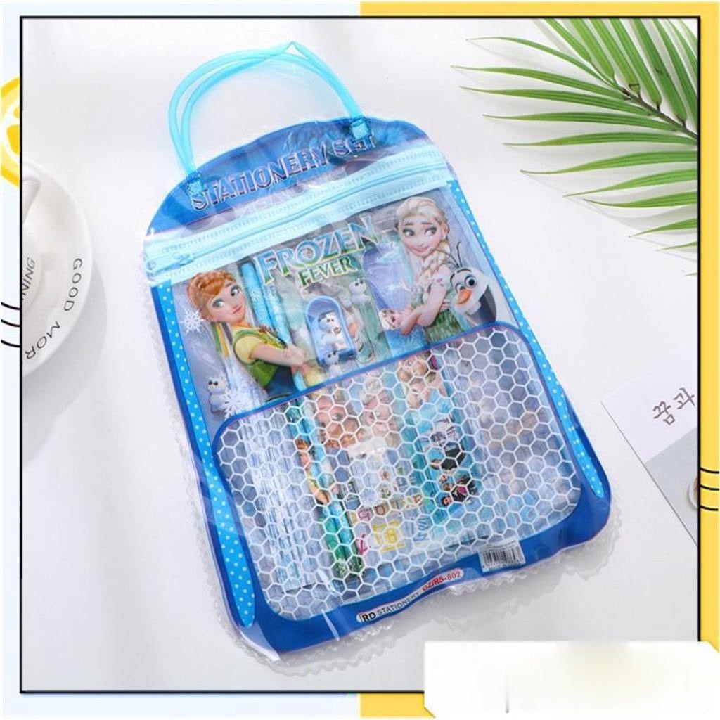 

KBA Stationery Set 6 in 1 Free Bag Alat Tulis Anak Sekolah Buku Pulpen Penghapus Pengaris Import