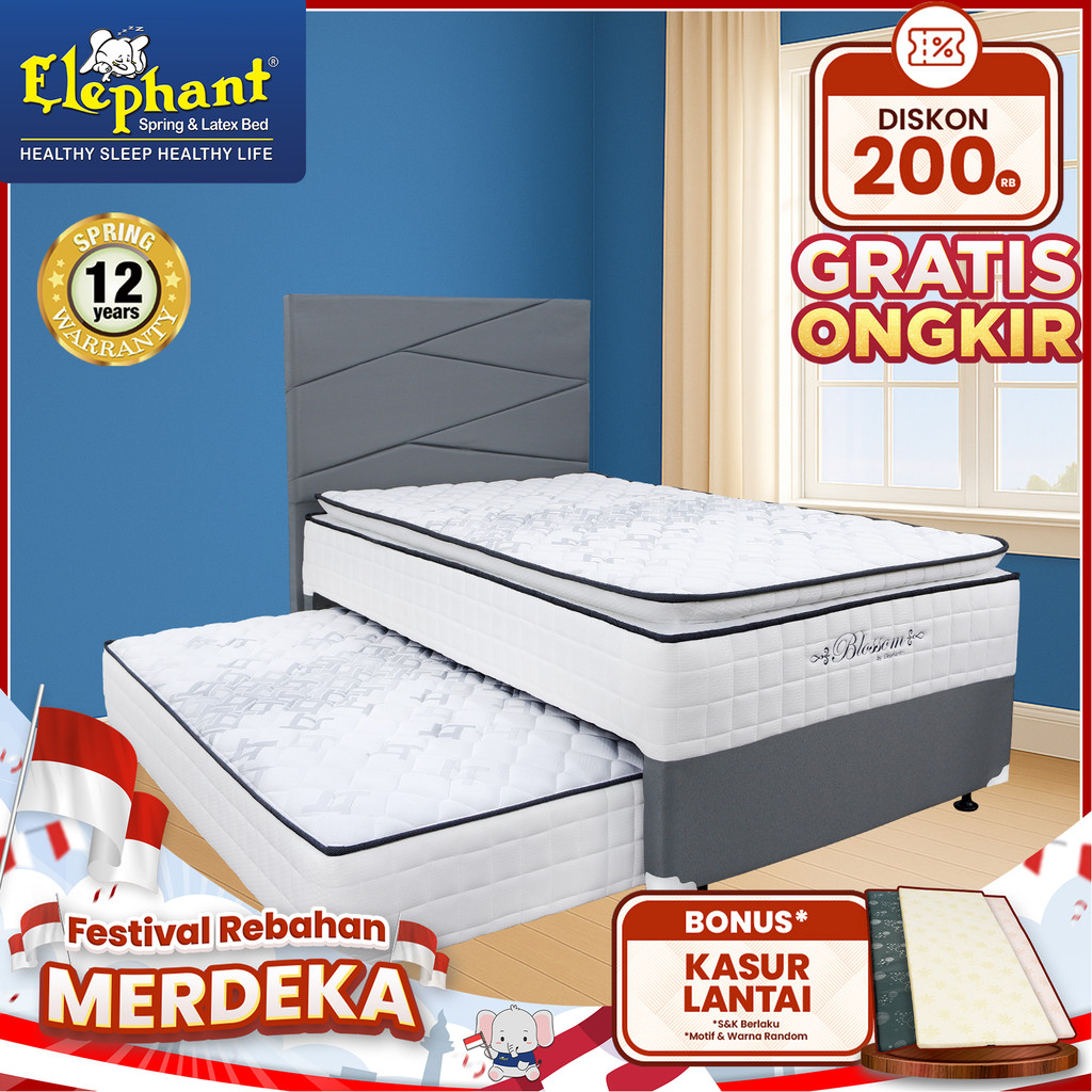 Kasur Springbed 2 In 1 Blossom Elephant