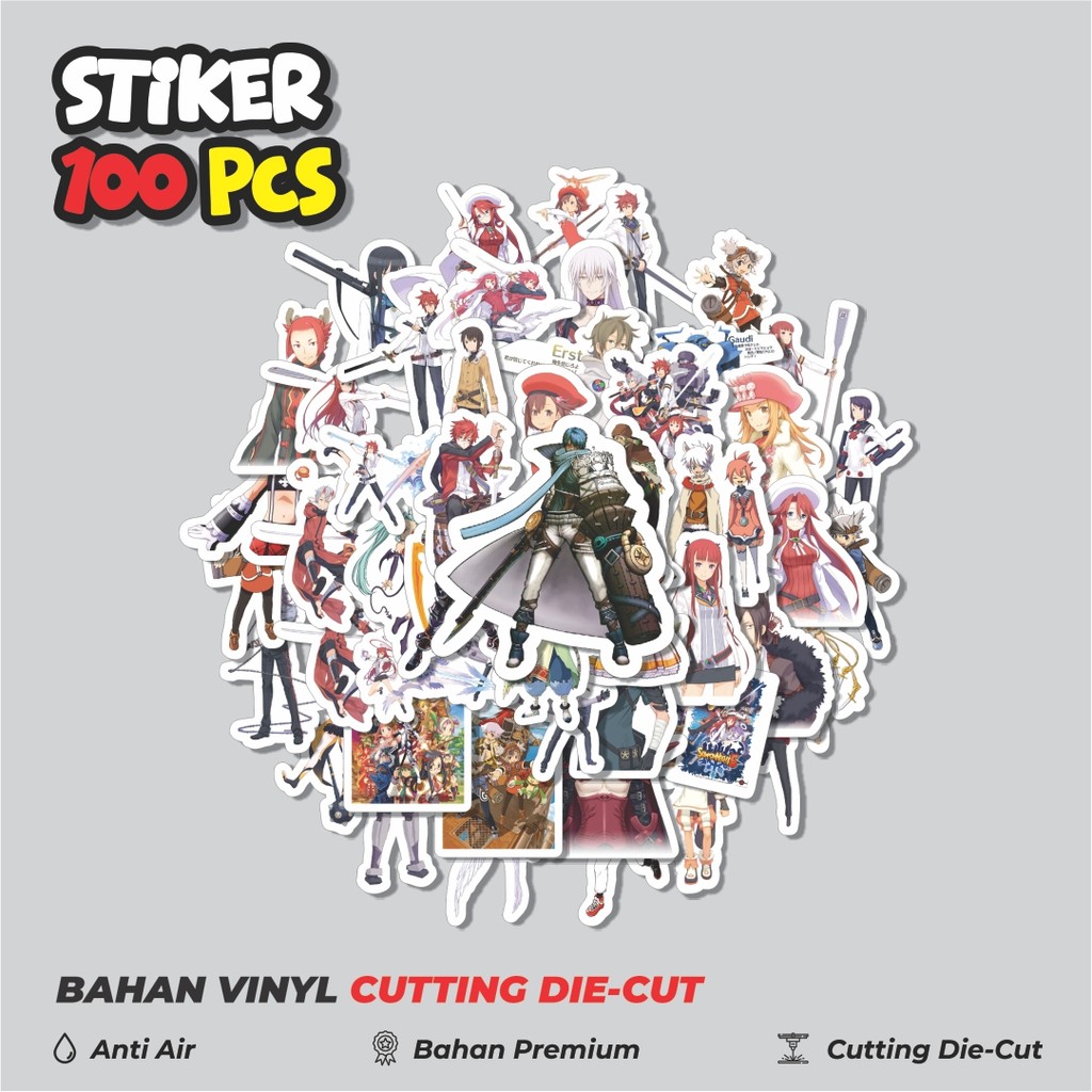 

Terbaru! 50 pcs Stiker Game Series Summon Night Karakter Mix Dekorasi Lucu Kreatif untuk Notebook, Skateboard, HP