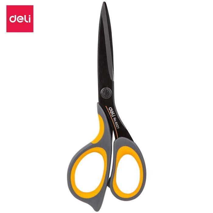 

Deli E6027 Scissors/Gunting-Soft-touch Scissors 175mm Stainless