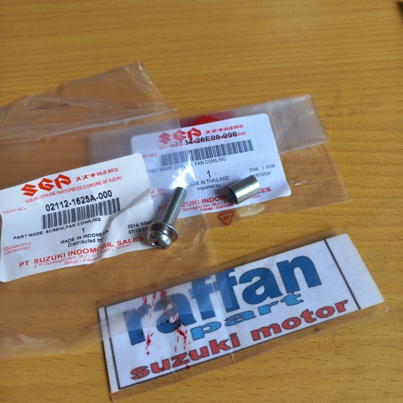 baut dan bos spacer karet sil dumper tutup kipas mesin spin skywave hayate skydrive original