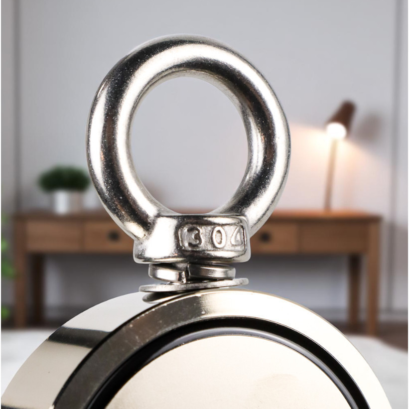 NAKLVLSTR  Magnet Gantungan Round Hook Strong Neodymium 75mm - D75